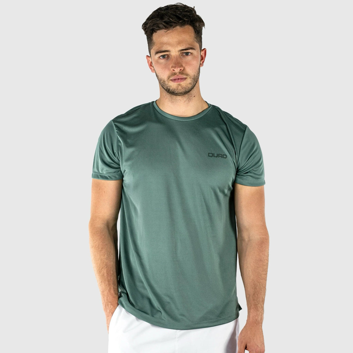 QUAD Elemental Balsam Green T-Shirt - Front view 