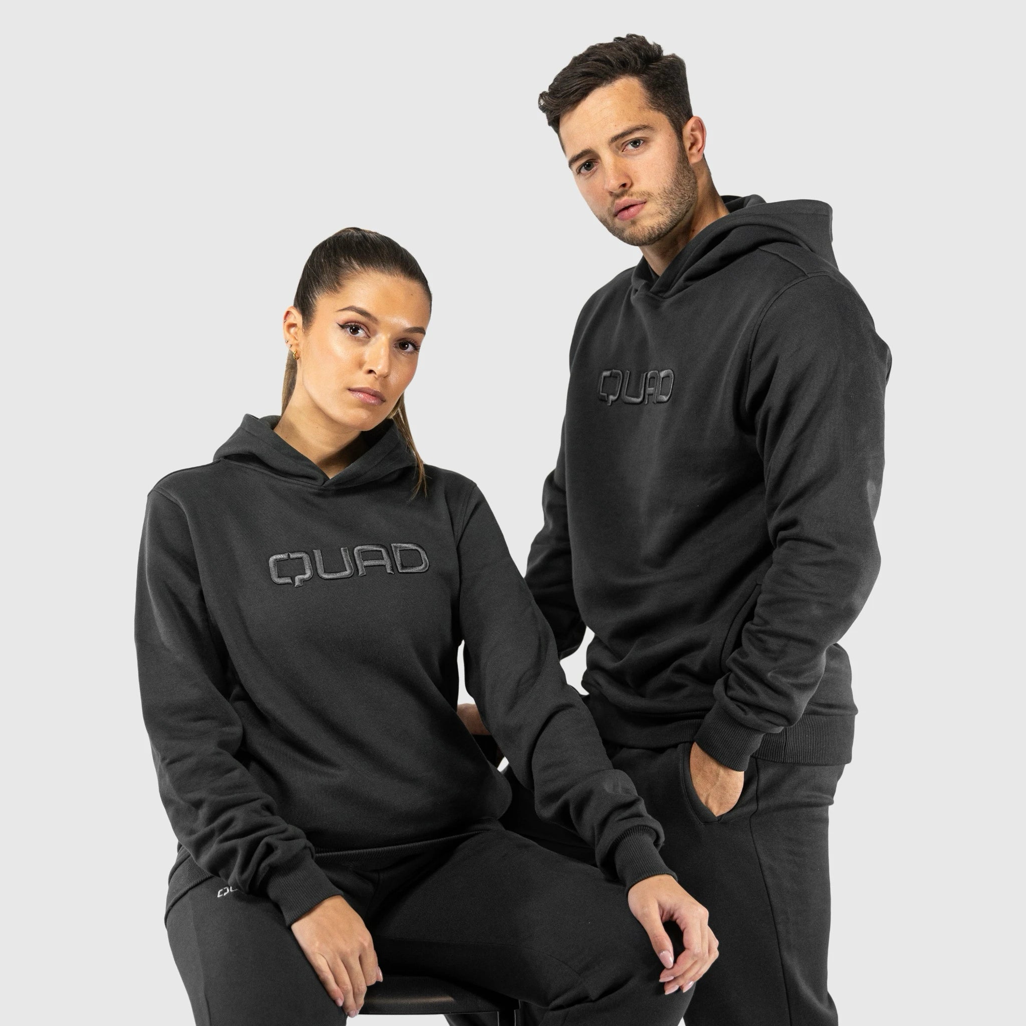 QUAD – Signature Hoodie Grey – QUAD partners