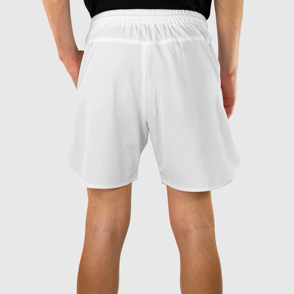 Tour Pickleball Shorts White and Grey - back view